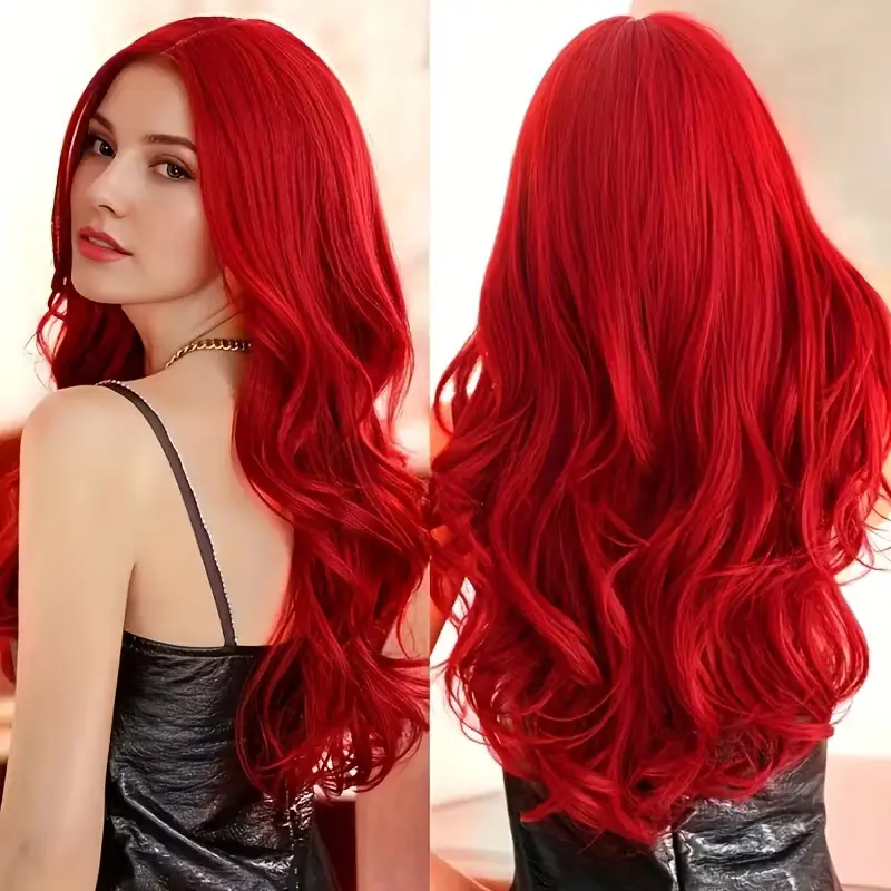 Cosplay Wig Multicolour Women Curls Wavy Hair