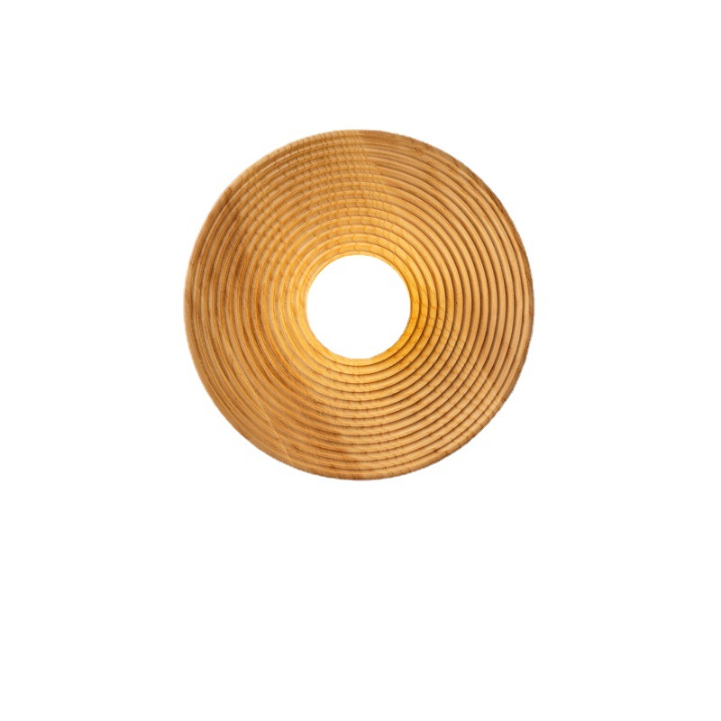 Retro Silent Wind Bedroom Bedhead Solid Wood Wall Lamp Japanese Style - Image 4