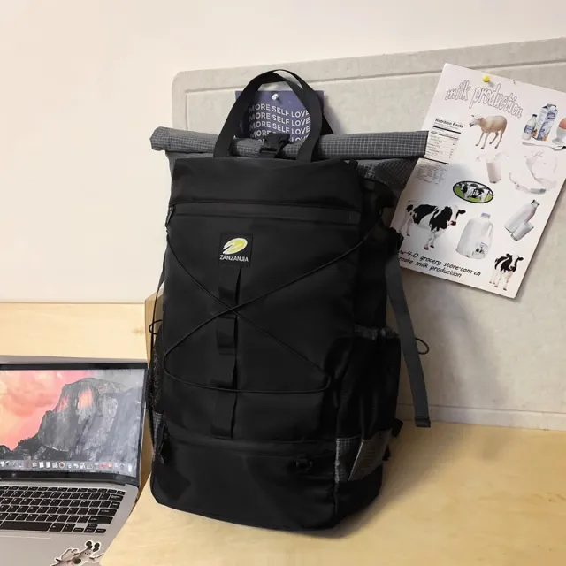 Backpack Japanese Outdoor Travel Travel Bag Lightweight Hiking Black - Shop at LoveMi