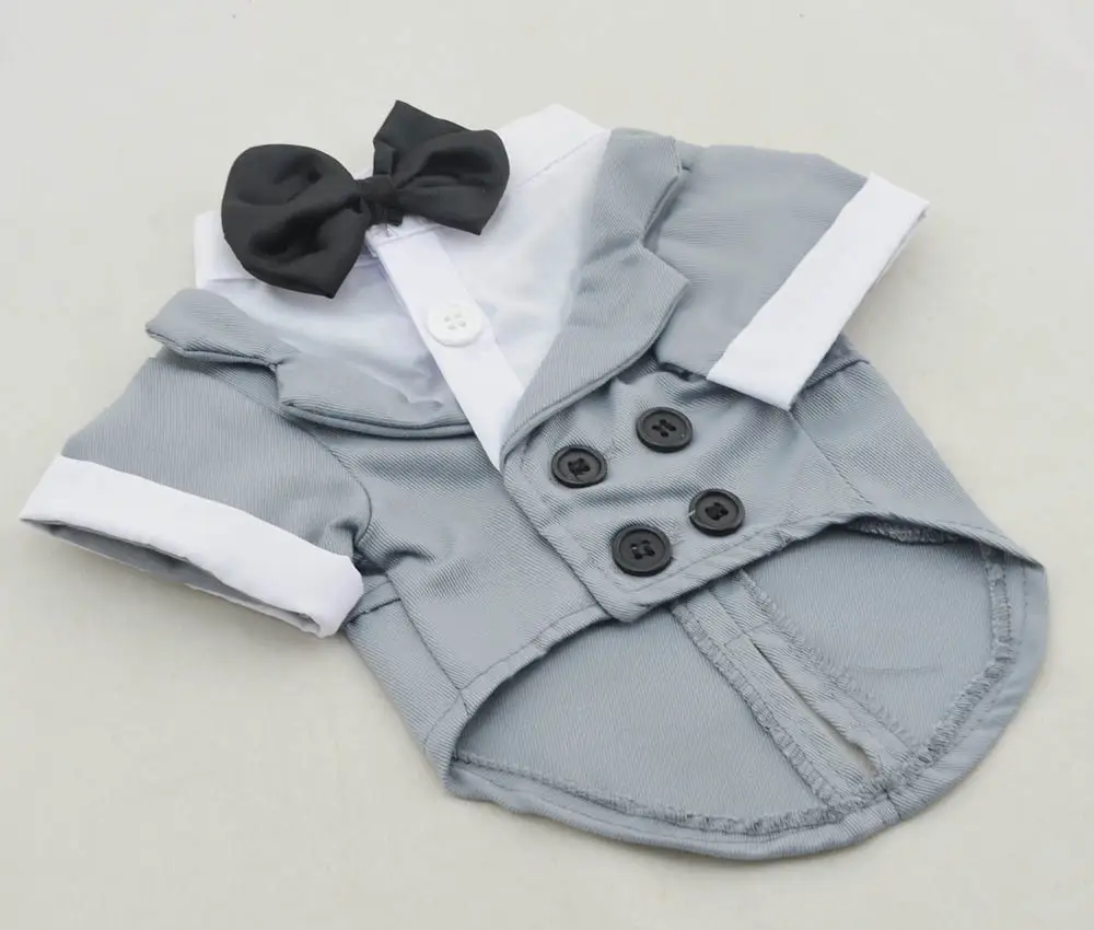 Pet Clothes Big Dog Dress Pet Clothing Puppy Suit Bow Tie