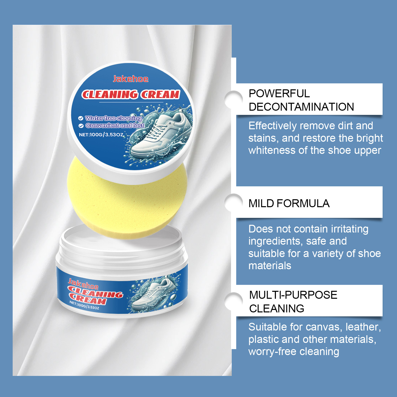 Title 6, White Shoes Cleaning Cream Water-free