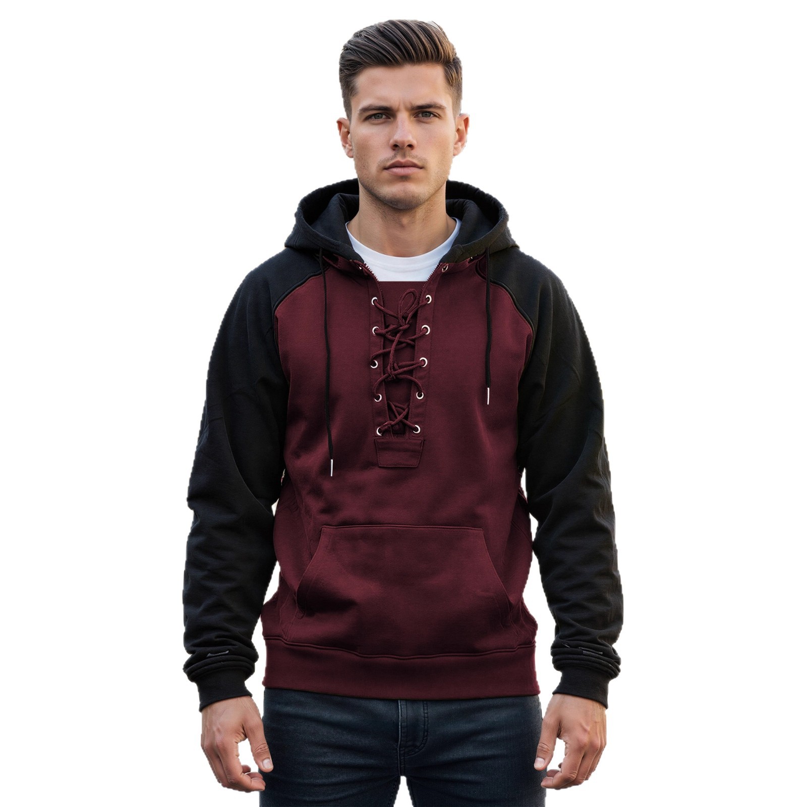 Men's Drawstring Hooded Sweatshirt