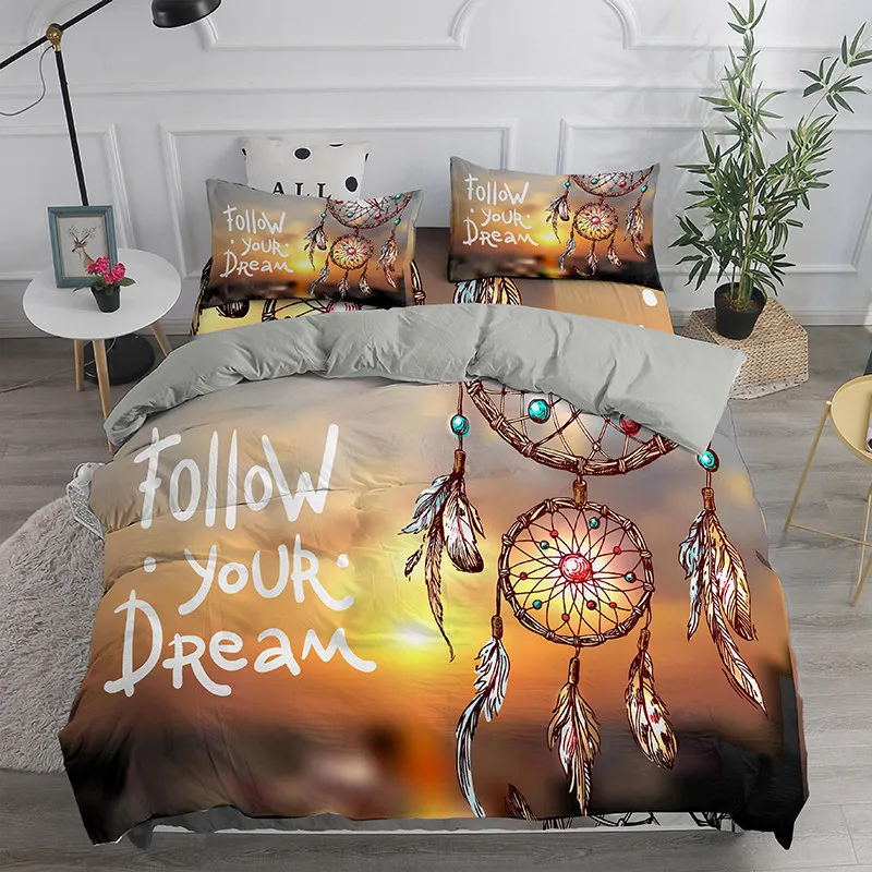 Bohemian Printed Girl's Bed Soft Down Quilt Cover - 2 Style