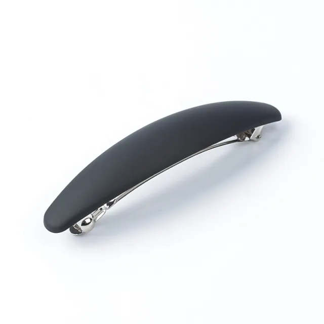 Candy colored Headwear Women's Back Spring Clip Simple Retro Matte Black - Shop at LoveMi