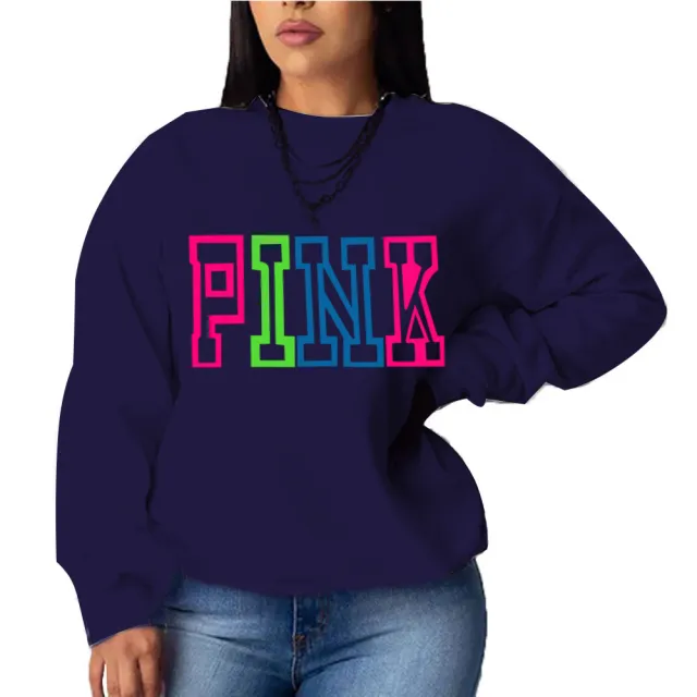 Hooded Casual Loose All match Long sleeved Sweater Navy Blue 311 - Shop at LoveMi