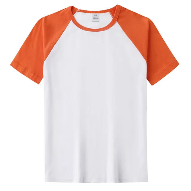 Summer Camp Ice Silk Cotton T shirt Short Sleeve Modal Cotton Orange - Shop at LoveMi