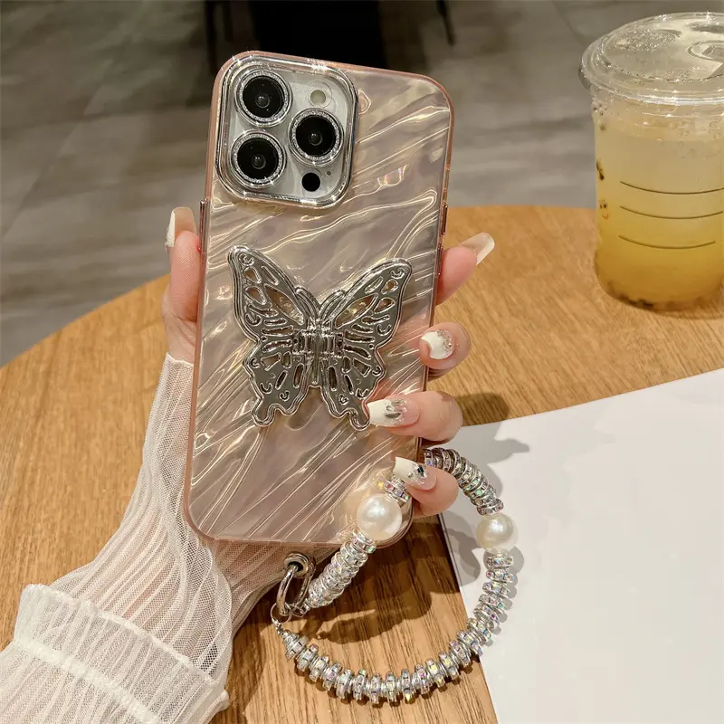 Water Ripple Lens Protector Butterfly Silicone Phone