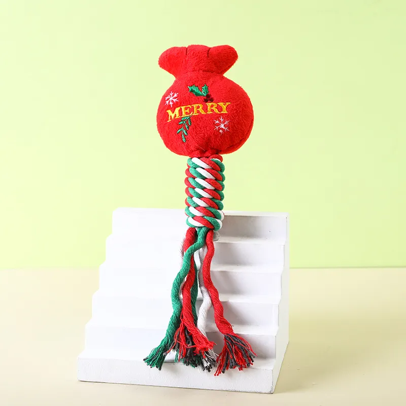 Christmas Cotton String Pet Plush Toy Molar Resistance – image 8