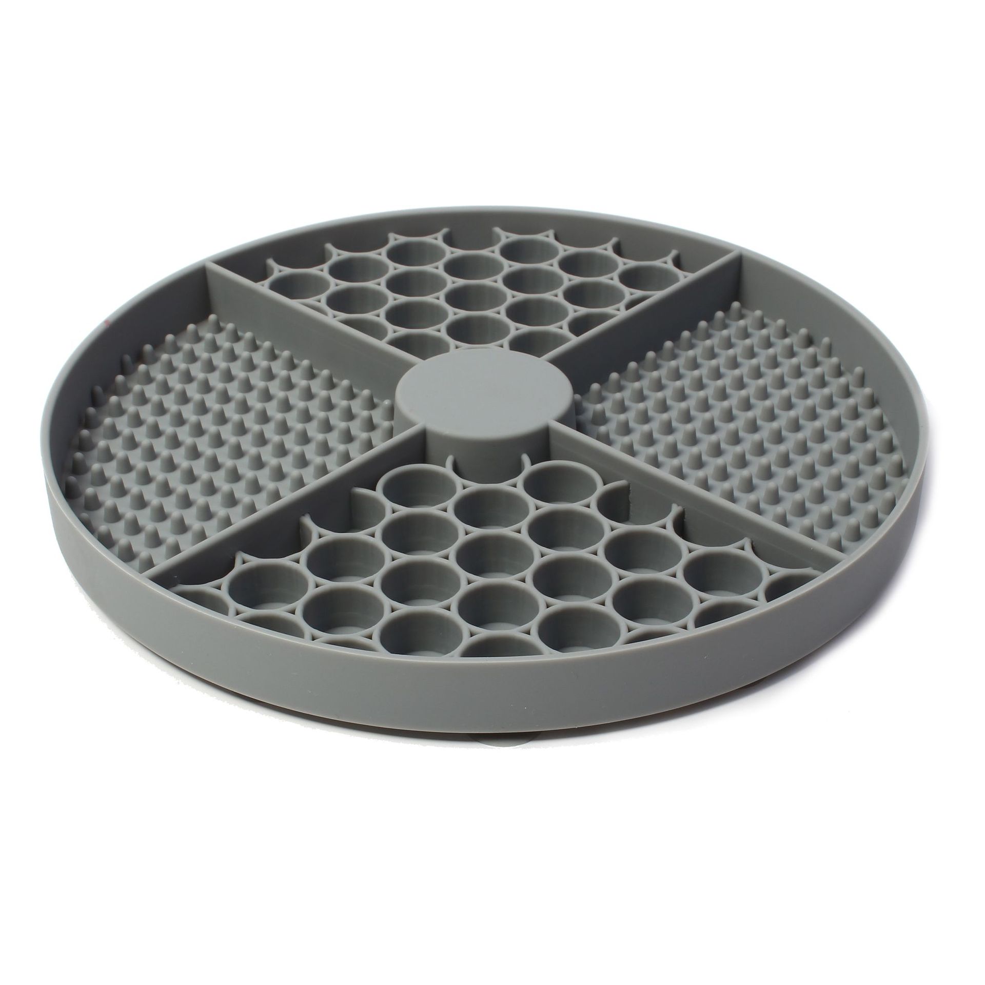 Round Licking Mat Gray