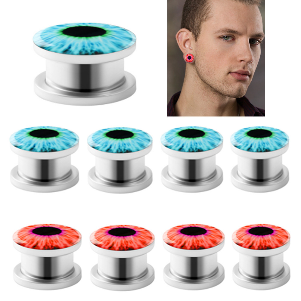 Stainless Steel Devil's Eye Ear Extender Exaggerated Personalized