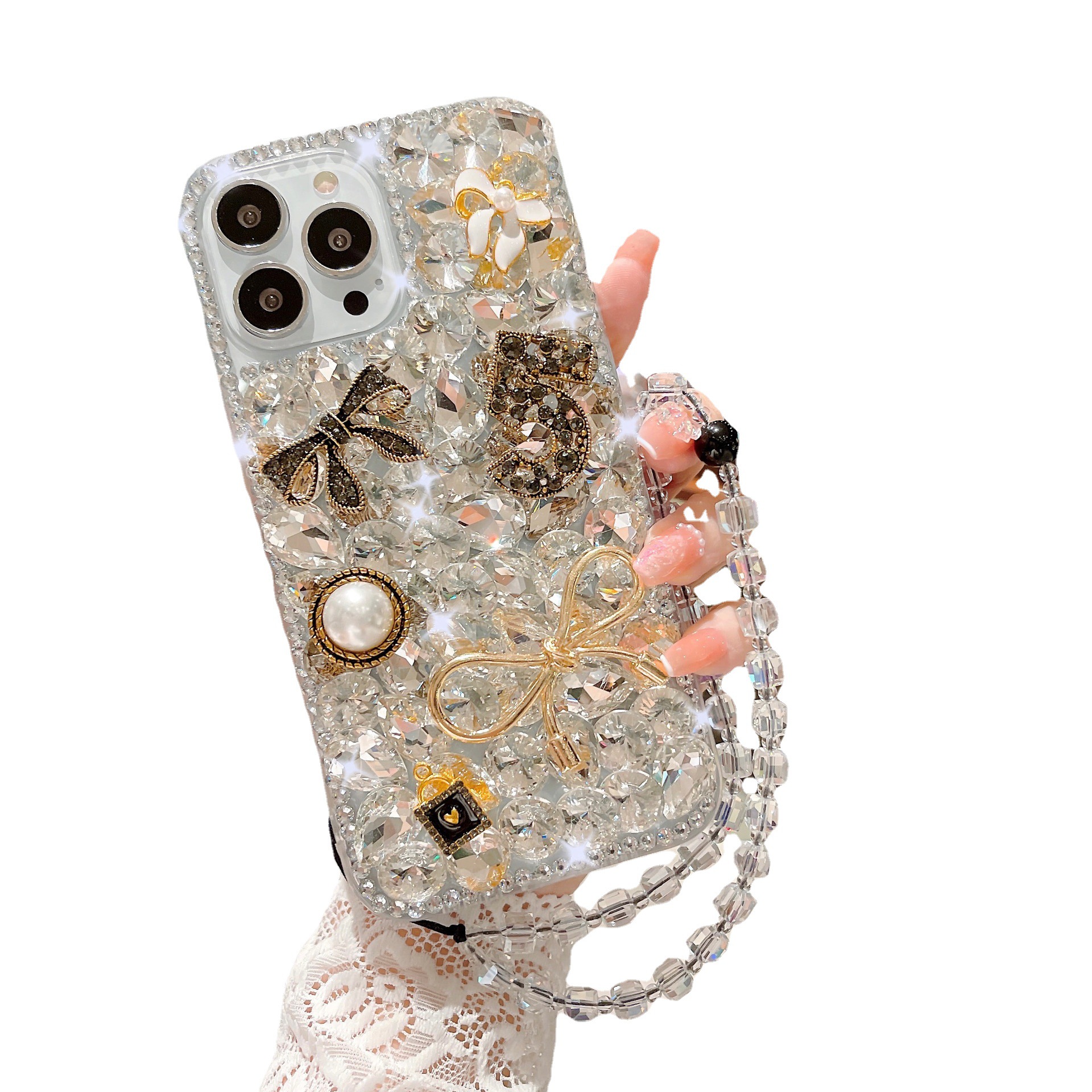 Women's Rhinestone Cover Luxury All-inclusive Protective Case - Image 12
