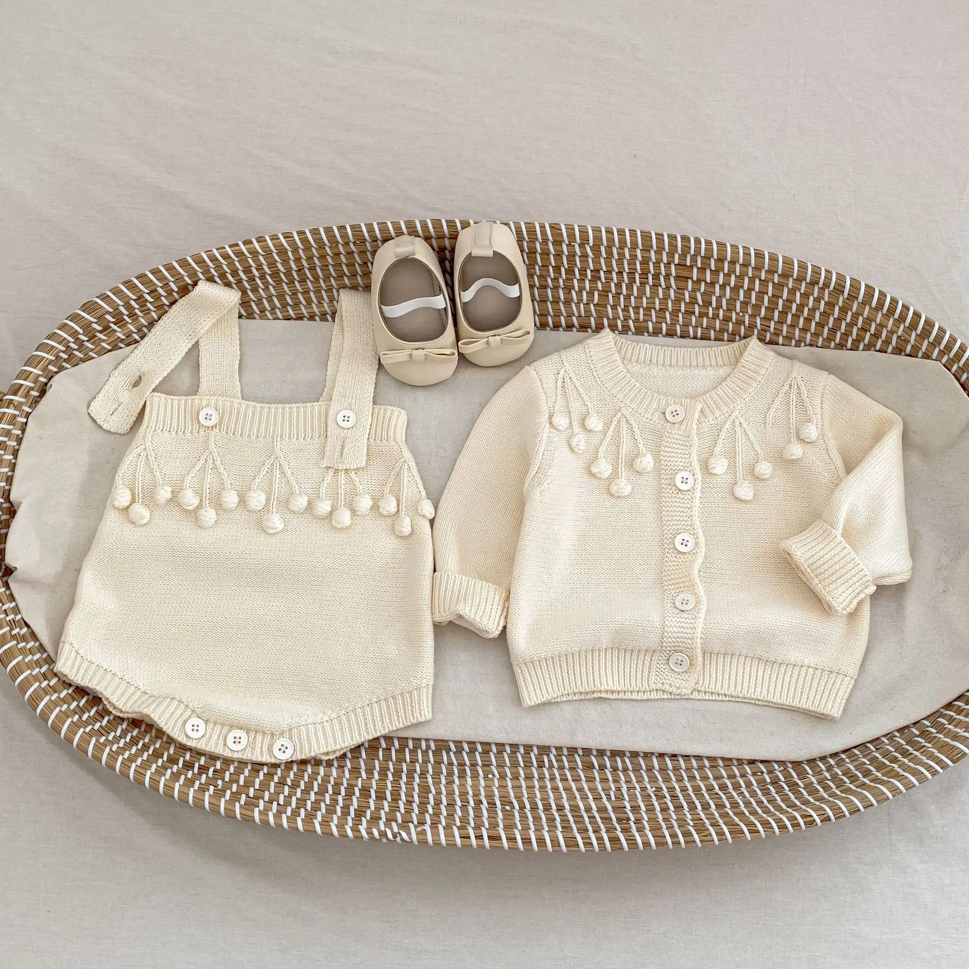 Autumn And Winter Clothing Infant Boys And Girls Baby Two-piece Suit All-matching