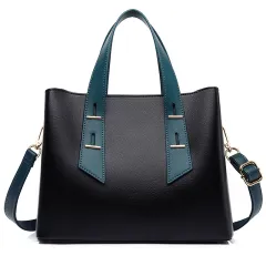 Simple Shoulder Messenger Handbag For Women - Black - View 1