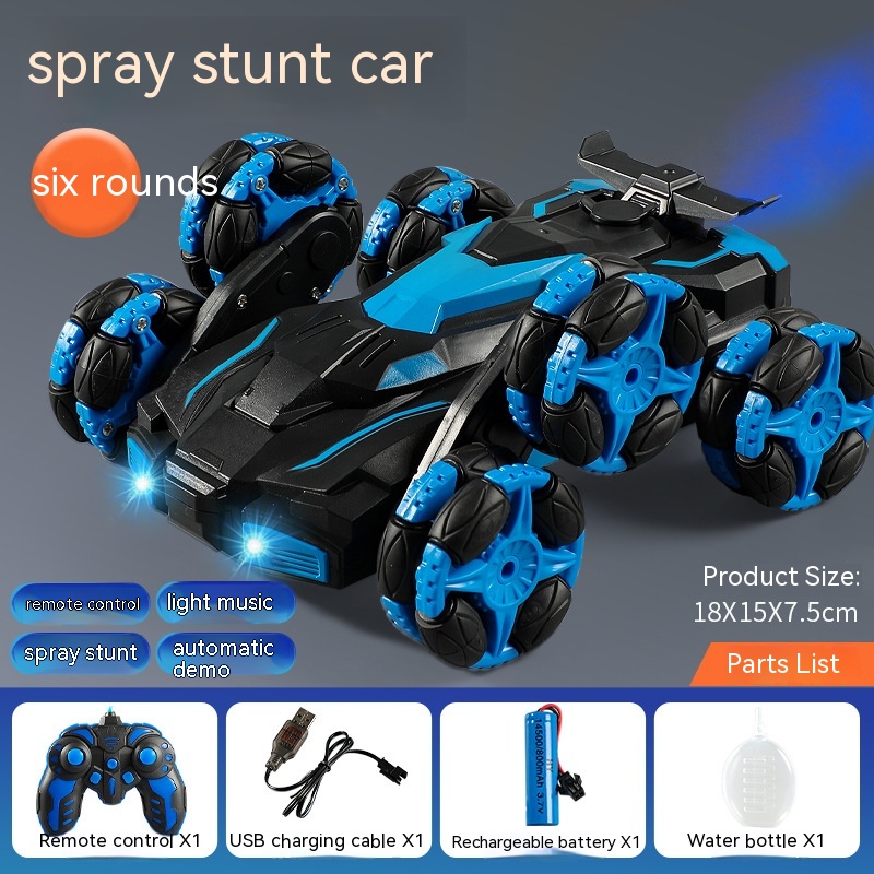 D Six Wheel Spray Blue