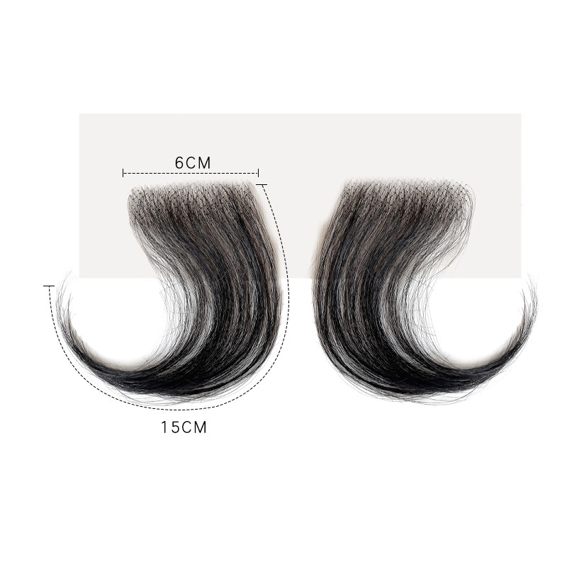 Real Hair Hairline Stickers Wig Bangs Sideburns Stickers — foto 14