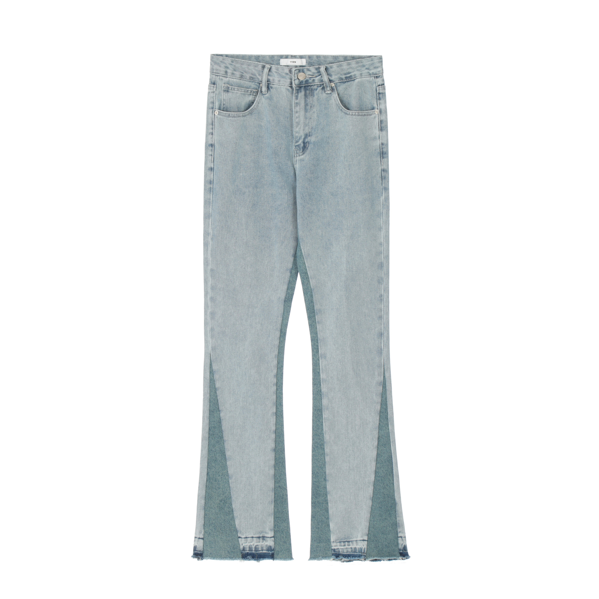 Title 2, Jeans American High Street micro flare patchwor...