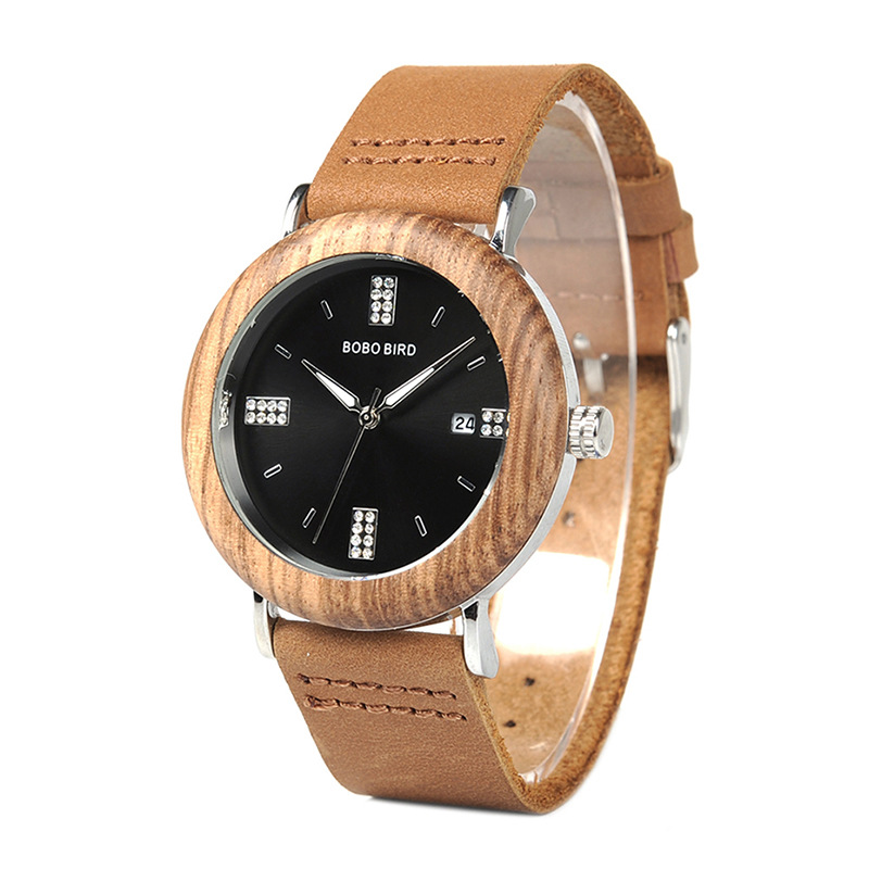 Mens And Womens Minimalist Casual Retro Wooden Watch 9