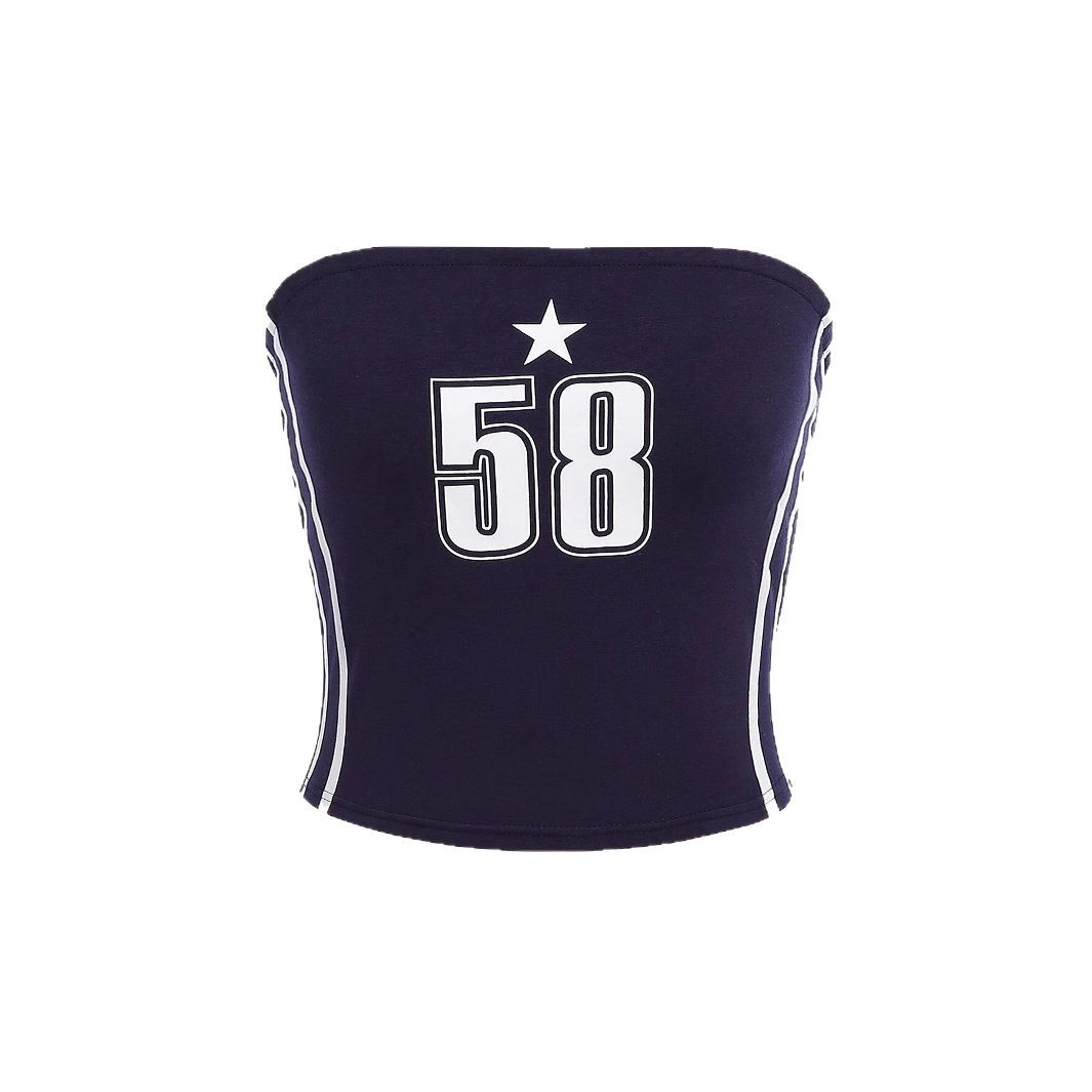 Street Hot Girl Sexy Trend Navel Tube Top Design Sense