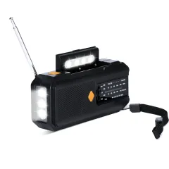 Multi-functional Hand-crank Emergency Disaster Prevention Radio - Black - View 1