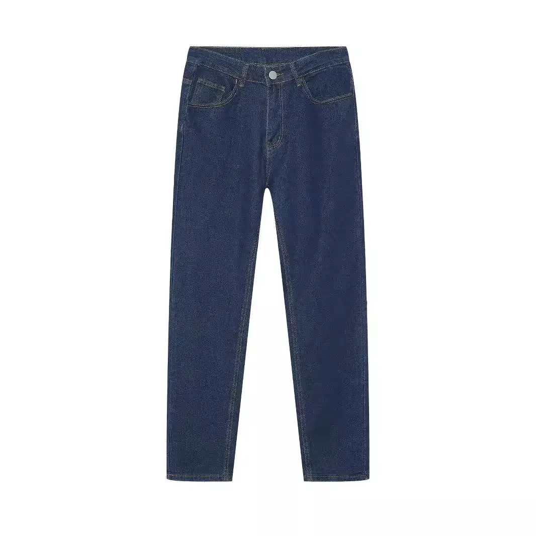 Stretch Denim Men's Pants Skinny Mid Waist
