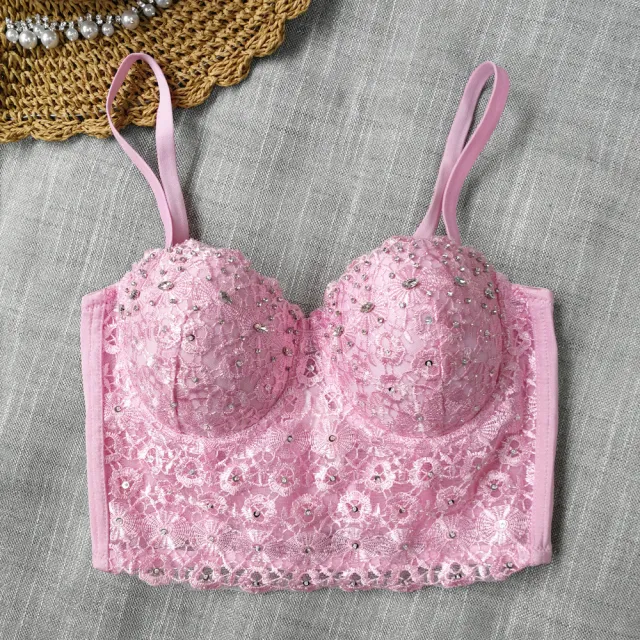 Women's Lace Spaghetti strap Camisole Top Pink - Shop at LoveMi