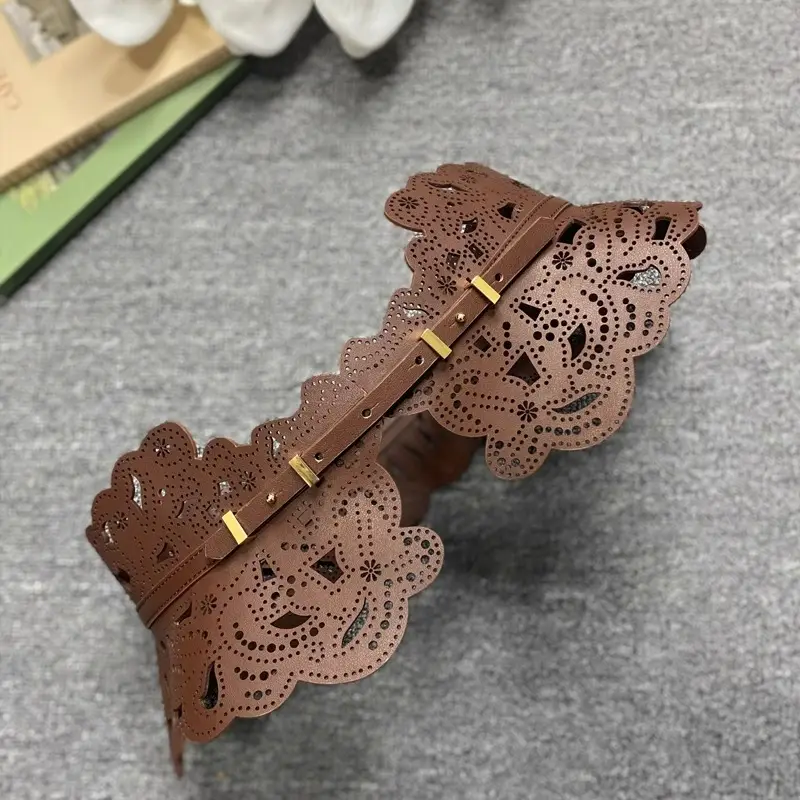 Women's Cowhide Belt Decoration Fashion Girdle Match