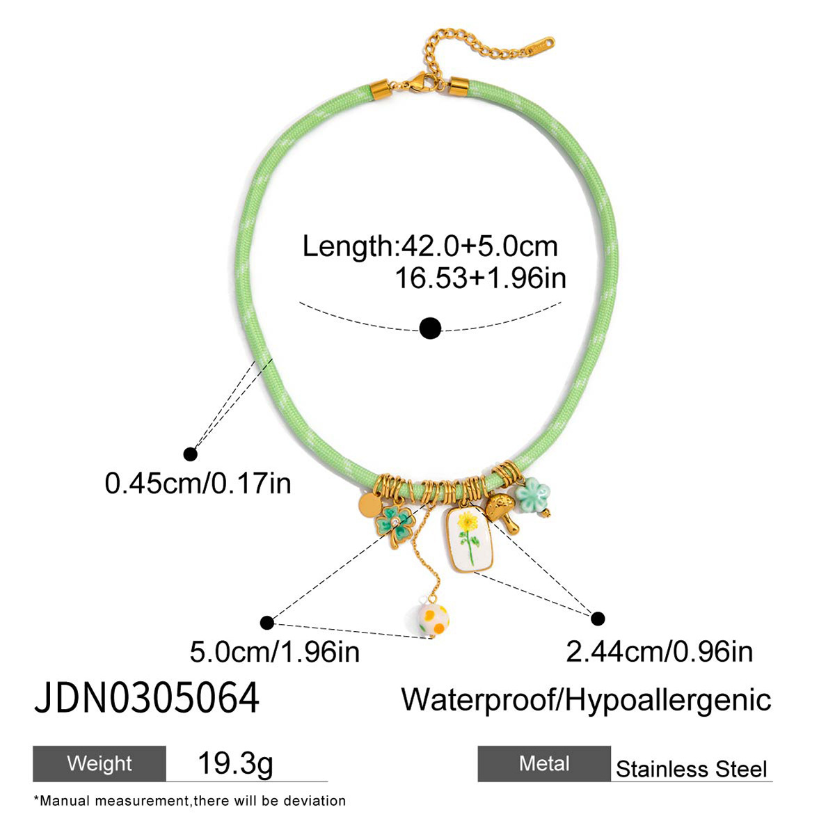 Collier Trèfle à Quatre Feuilles Acier — Chance et Élégance - image 6