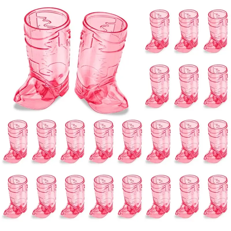 Cowboy Boot Transparent PS Wine Glass
