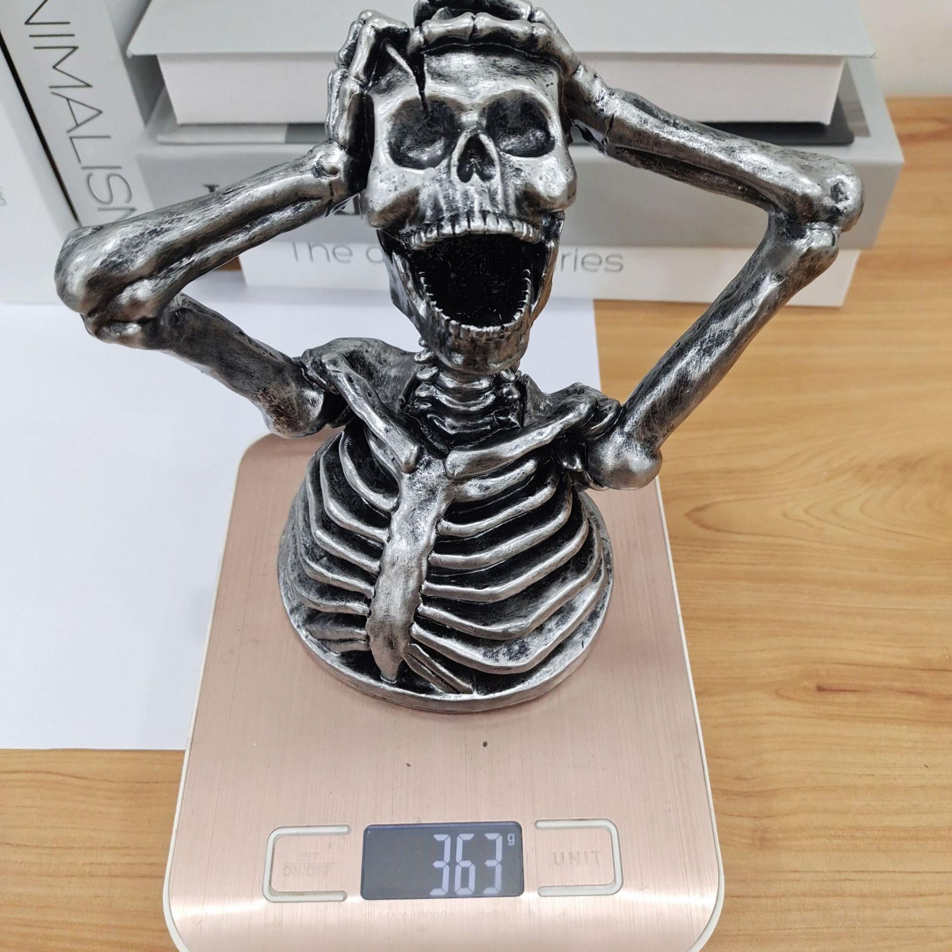 Skeleton Bust Decorative Sculpture