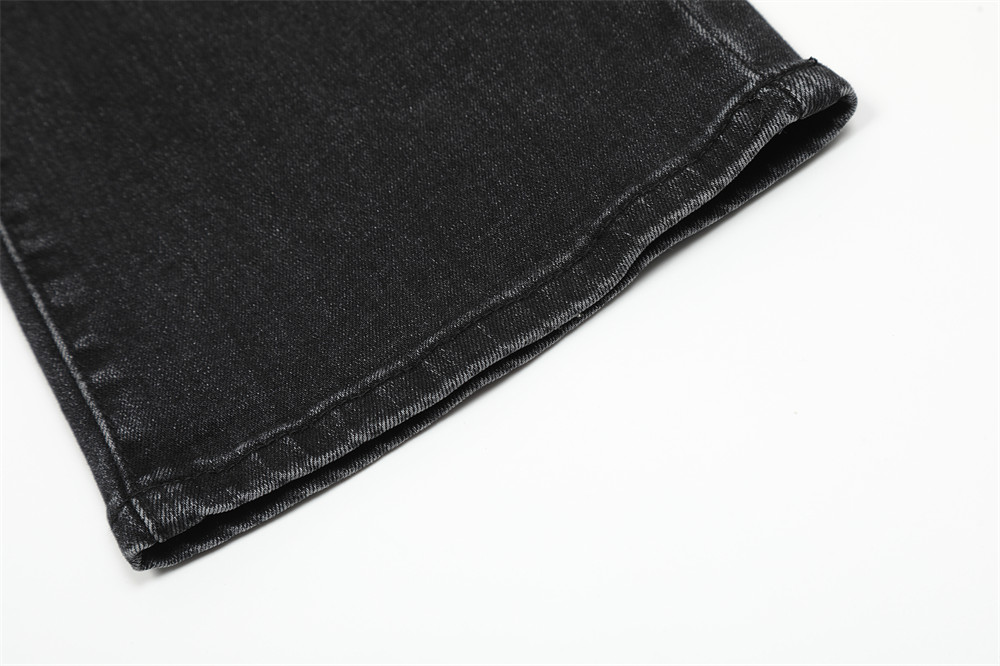 Pure Color Jeans Men's American Retro