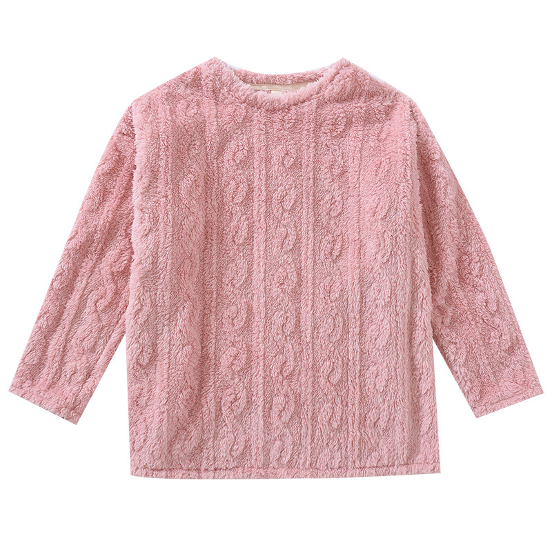 Flannel Pajamas Home Lazy Top Warm Thickened