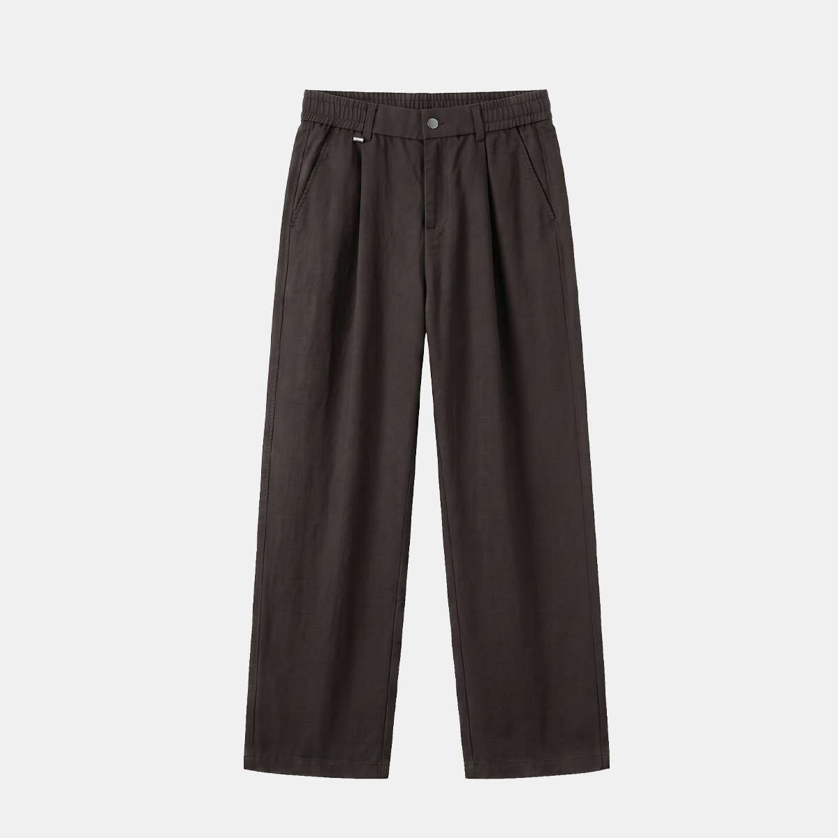Mens Business-Casual Pants Loose-Fit Straight-Leg Dress Trousers