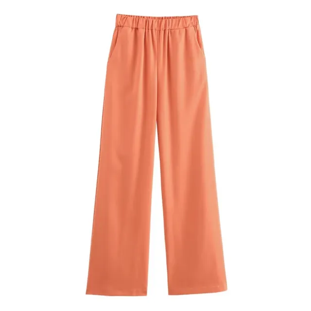 Classic Style Cotton And Linen Halterneck Vest Suit Women's Summer High grade Trousers Orange Pants - Shop at LoveMi