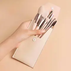 Beauty Tools 8 Mini Makeup Brushes Suit - Apricot Envelope Package - View 1