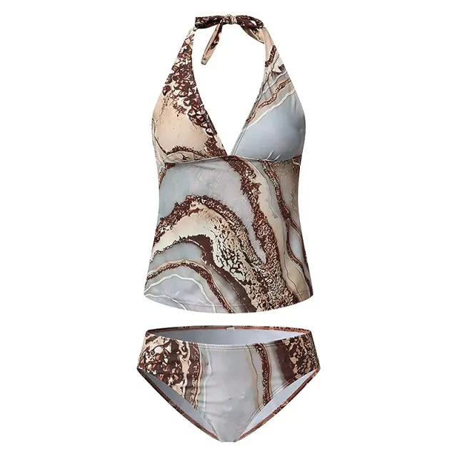 Fashion Personalized Swimsuit Split Bikini For Women Brown - Shop at LoveMi