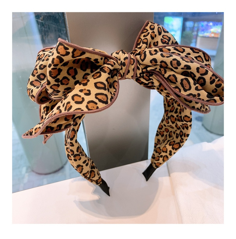 Title 3, Leopard Print Headband Multilayer Bow Fairy