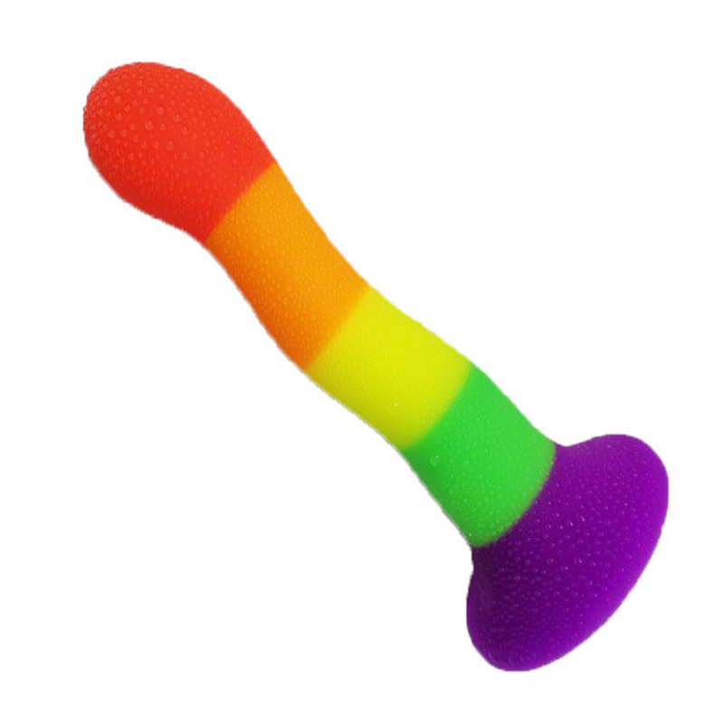Color Special-shaped Liquid Silicone Massage Backcourt Butt Plug 7