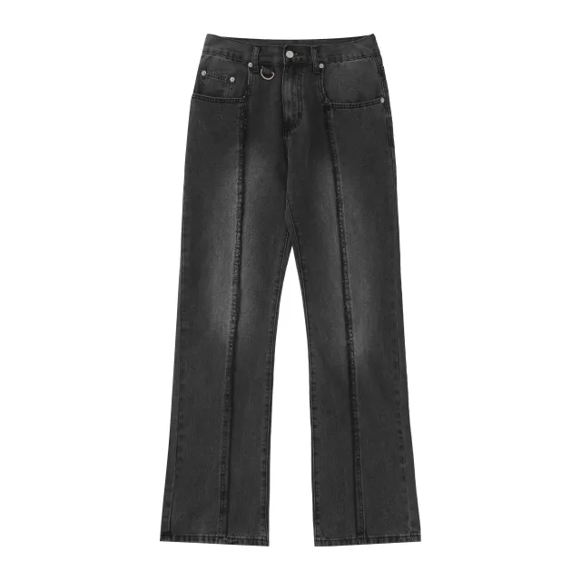 Autumn American High Street Jeans Women Washed Wear white Retro Gray - Shop at LoveMi