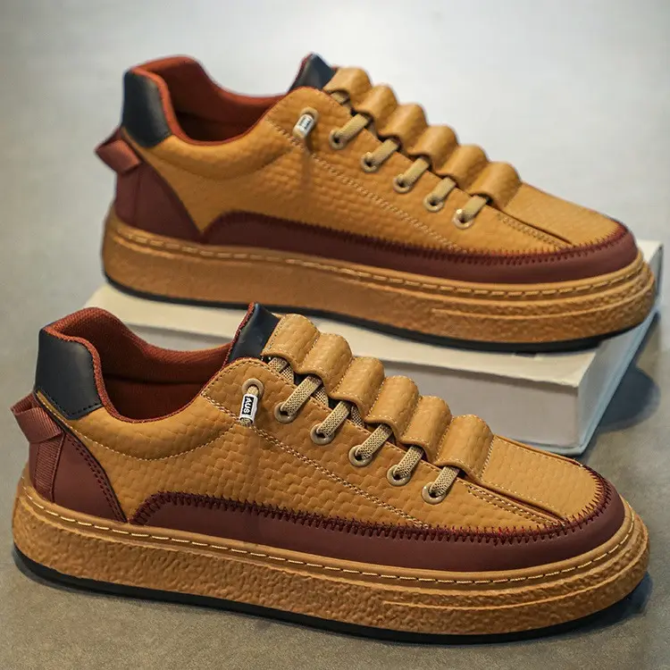 All-matching Leather Skateboard Platform Casual Sports Popular