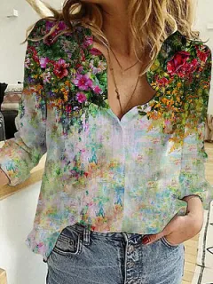 Women's 3D Digital Printing Shirt - Hskxc20222513T-3Xl - View 1