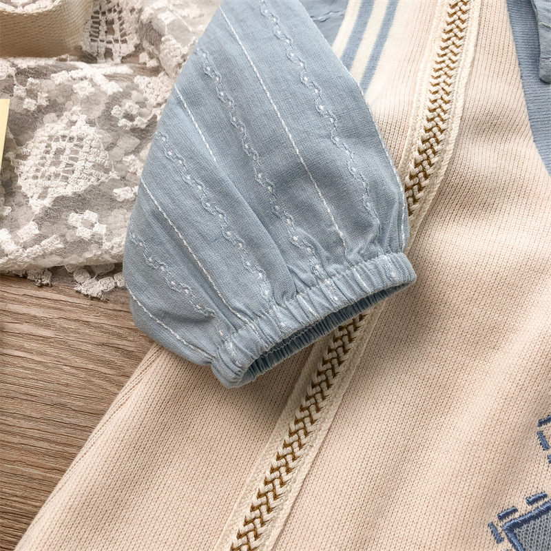Autumn Baby One Month Old Jumpsuit Baby Boy Korean Style Long Sleeve
