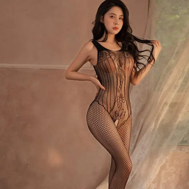Women's Sexy Lace Bodysuit Stockings No 18 8049 Average Size - Shop at LoveMi