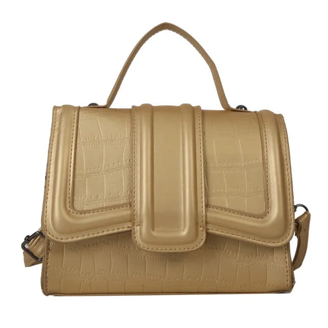 Trendy Personalized, Stylish And Simple Temperament Commute Handbag Gold - Shop at LoveMi