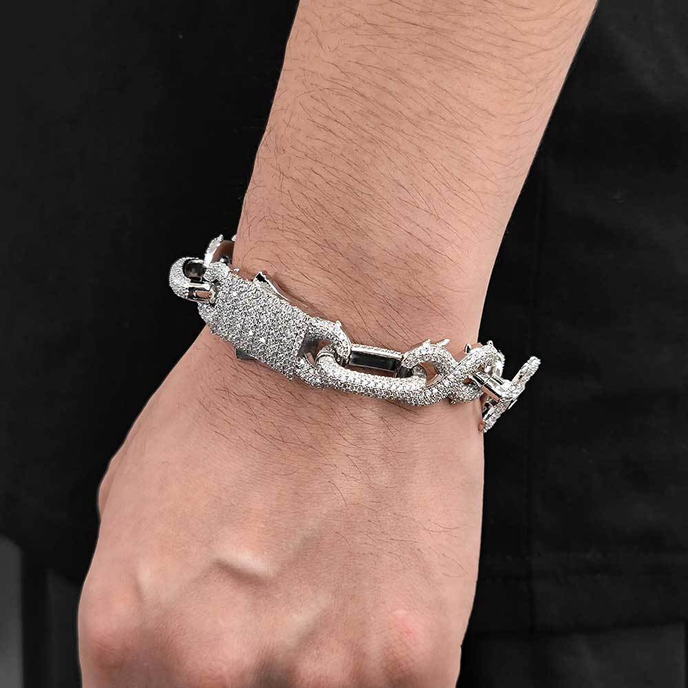 Men's Fashion Thorn Cross Cuban Bracelet