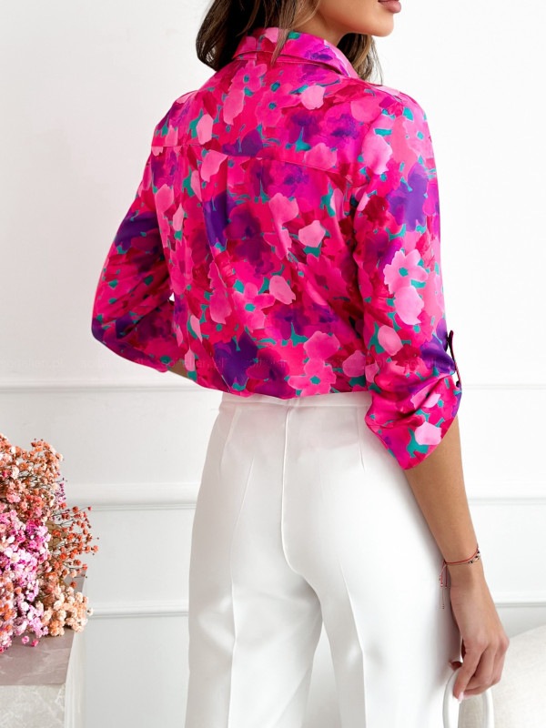 Women's Digital Printed Cardigan Long-sleeved Shirt