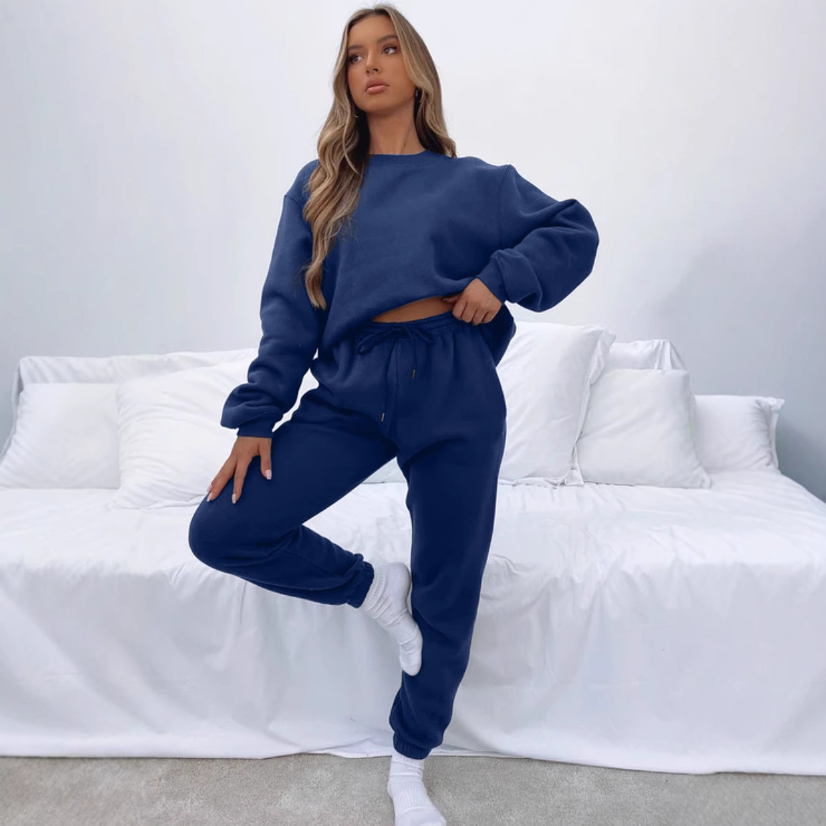 Women's Fashionable Casual Long-Sleeve Sweatshirt Set product image
