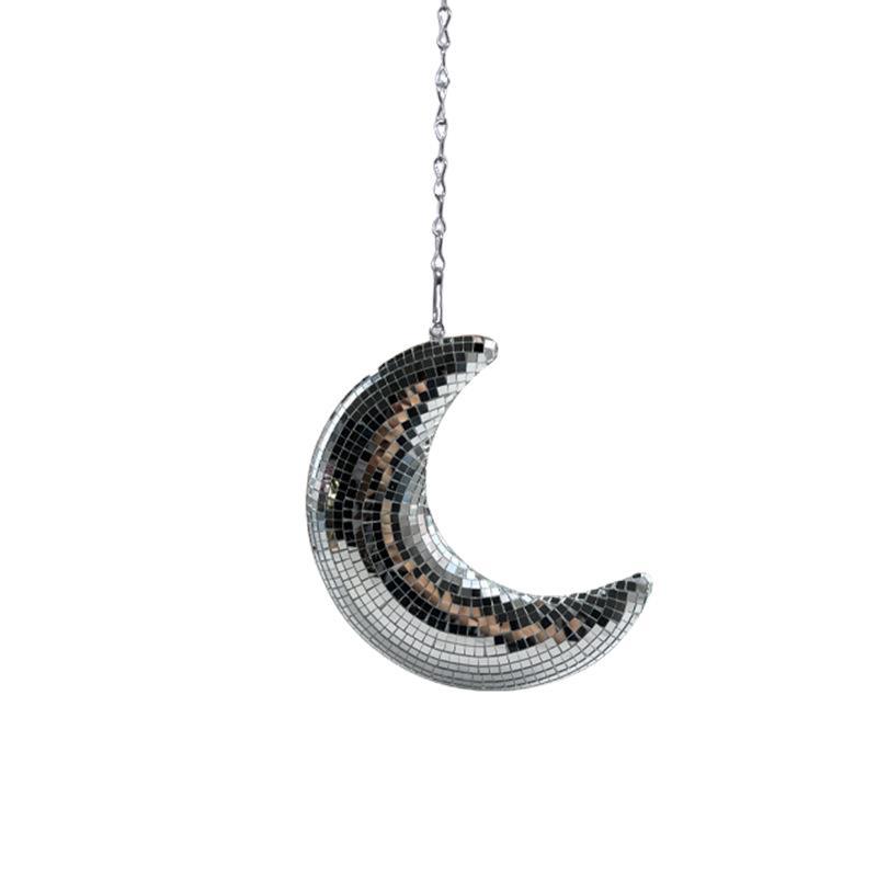 Glass Moon Hanging Pendant