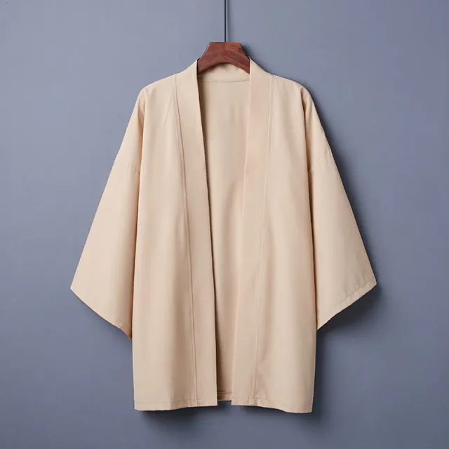 Solid Color Cardigan Summer Shirt For Air Conditioning Room Sun Protection Clothing Tide Khaki - Shop at LoveMi