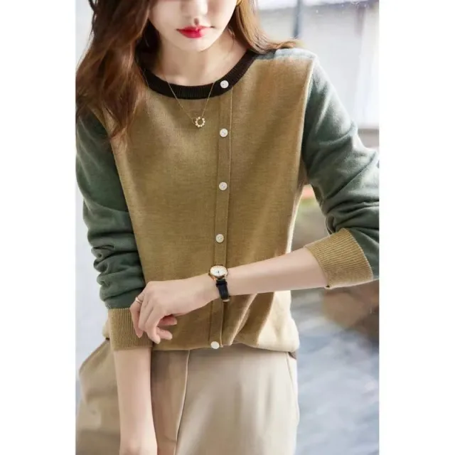 Women's Round Neck Slimming Knitted Bottoming Shirt - Shop at LoveMi