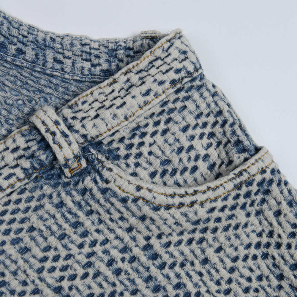 European And American Ladies Tassel Long Sleeve Denim Suit